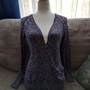 Mudd Heathered Grey Women's Cardigan